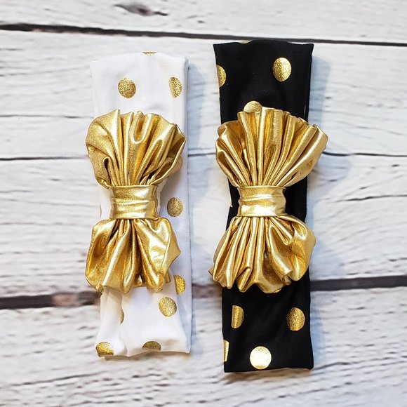 Bundle of 2 - Big Bow Baby Headbands - Picture 3 of 7
